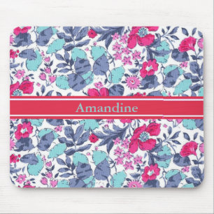 Liberty personalisierbare Blume Vorname Mousepad