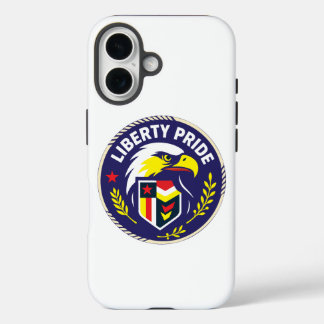 Liberty Pride Adler Emblem Handyhülle – Patriotisc iPhone 16 Hülle
