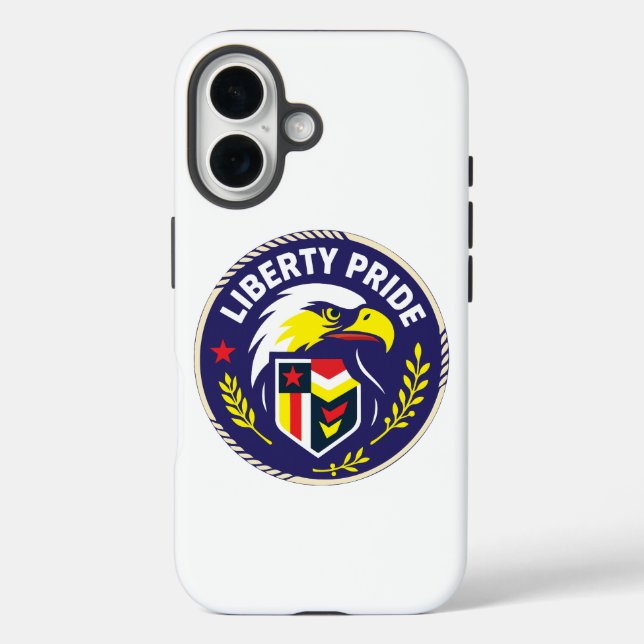 Liberty Pride Eagle Emblem Phone Case – Patriotic  (Rückseite)