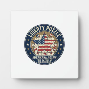 Liberty Puzzle Patriotisches Patriotisches Puzzle Fotoplatte