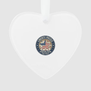 Liberty Puzzle Patriotisches Patriotisches Puzzle Ornament