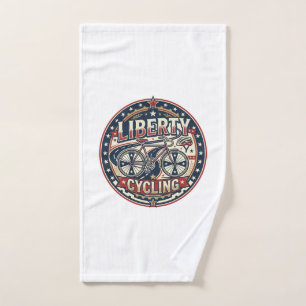Liberty Radfahren Patriotisch Patriotisch Radfahre Handtuch