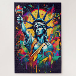 Liberty Rising – A Bold Modern Tribute to Freedom Puzzle