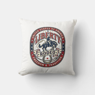 Liberty Rodeo Patriotisch Patriotischer Rodeo West Kissen