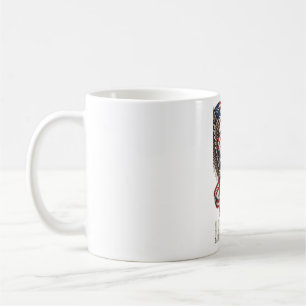 Liberty-Schädel und Adler Kaffeetasse