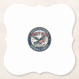 Liberty Skate Patriotisches Patriotes Skateboard V Untersetzer