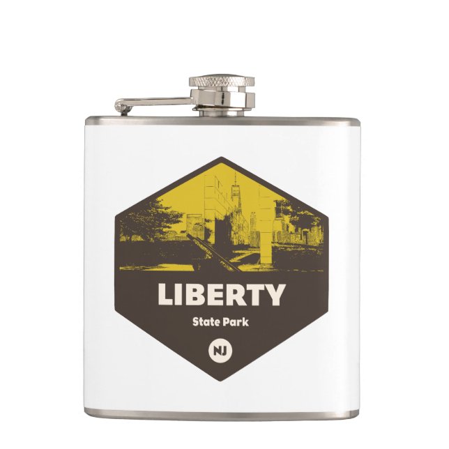 Liberty Staat Park New Jersey Flachmann (Vorderseite)