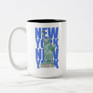 Liberty Statue New York Zweifarbige Tasse