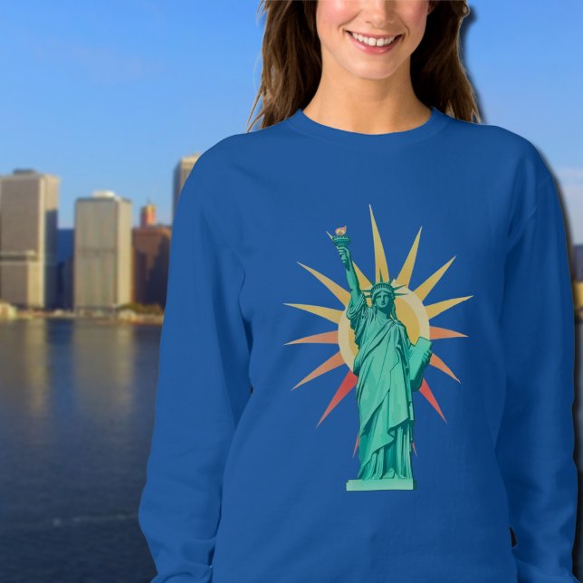 Liberty  Statue & Rising Sun  Sweatshirt (Von Creator hochgeladen)