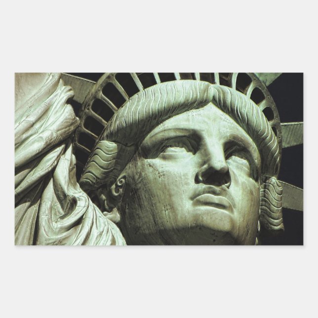 Liberty-Staue Rechteckiger Aufkleber (Vorderseite)