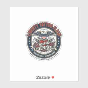 Liberty Tattoo Flash Patriotisches Patriotisches T Aufkleber