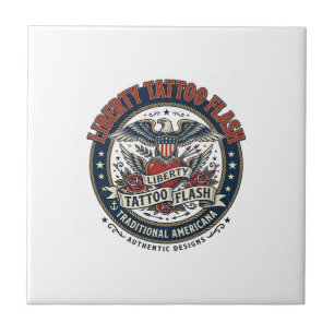 Liberty Tattoo Flash Patriotisches Patriottisches  Fliese