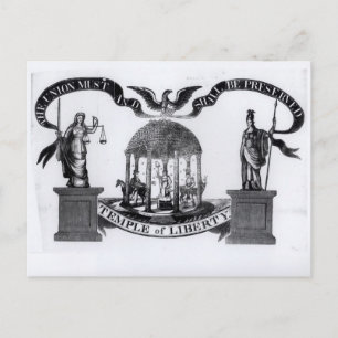 Liberty-Tempel, 1834 Postkarte
