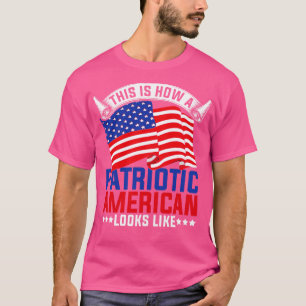 Liberty USA Lover Patriotic American Flag 4th O T-Shirt