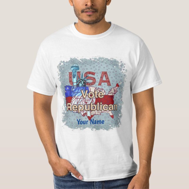 Liberty Vote Republikanischer T - Shirt (Vorderseite)