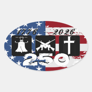 Liberty Waffen Religion 250 Oval Ovaler Aufkleber
