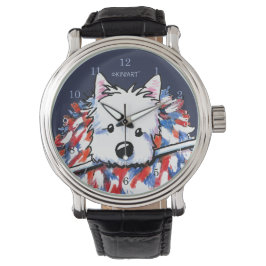 Liberty Westie Portrait Wrist Watch Armbanduhr