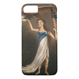Liberty Woman Eagle American Flag USA Case-Mate iPhone Hülle