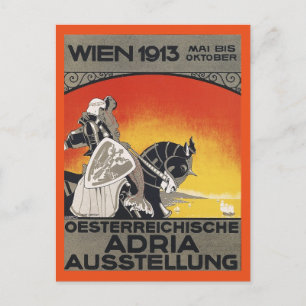 Libesny Österreichische Ausstellung Vintage Postkarte