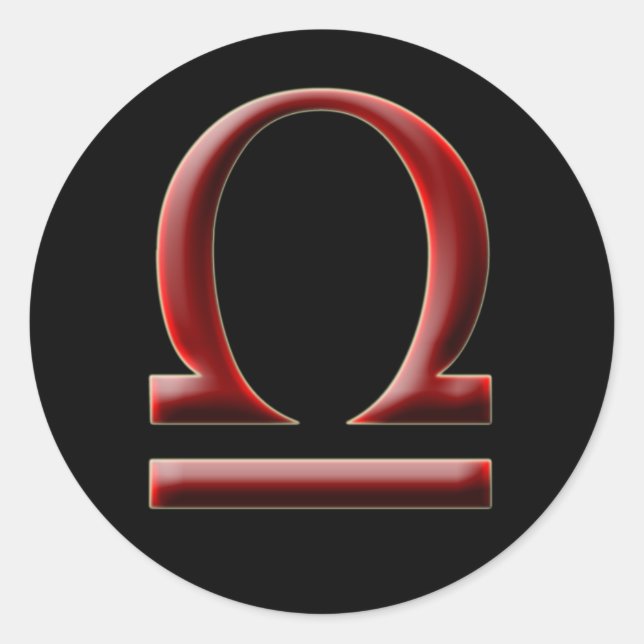 Libra #2-Aufkleber Runder Aufkleber (Vorderseite)