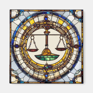 Libra 2 Zoll Square Zodiac Magnet