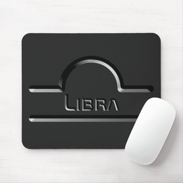 Libra, abstraktes Design des odiakischen Zeichens Mousepad (Mit Mouse)