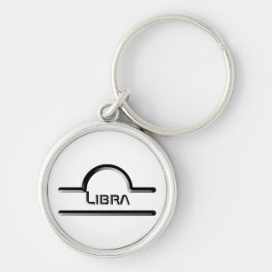 Libra, abstraktes Design des odiakischen Zeichens Schlüsselanhänger
