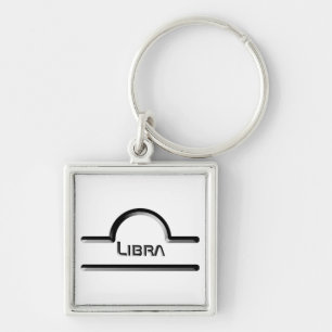 Libra, abstraktes Design des odiakischen Zeichens Schlüsselanhänger