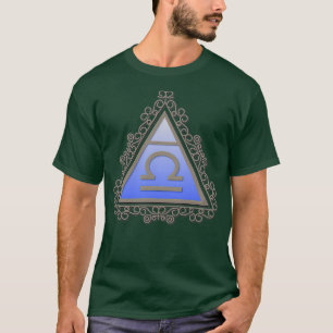 Libra Air Sign Filigree Astrologie Zodiac Symbol T-Shirt