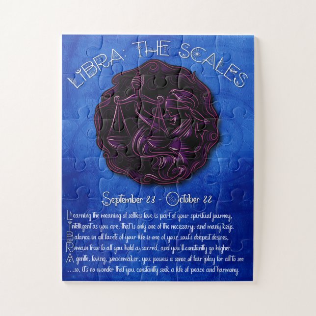 Libra Akrostisches Puzzle (Vertikal)