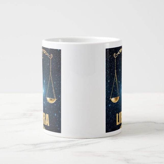 Libra-Astrologie Jumbo-Tasse (Vorderseite)