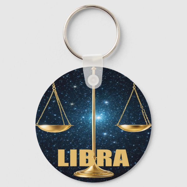 Libra-Astrologie Schlüsselanhänger (Vorderseite)