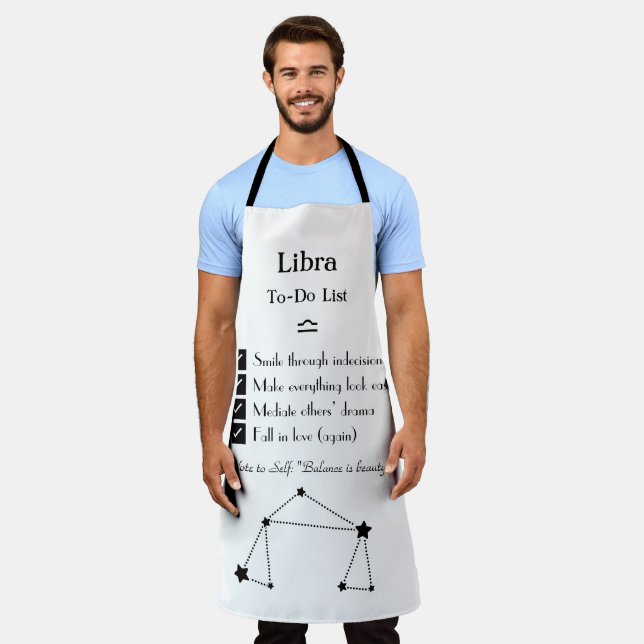 Libra - Aufgabenliste Schürze (Getragen)