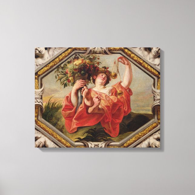 Libra, aus den Zeichen des Diakoms Leinwanddruck (Vorderseite)