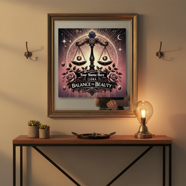 Libra "Balance in Schönheit" Glossy Poster (Von Creator hochgeladen)
