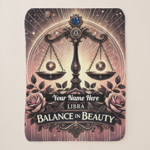 Libra "Balance in Schönheit" Sherpa Blanket Sherpadecke