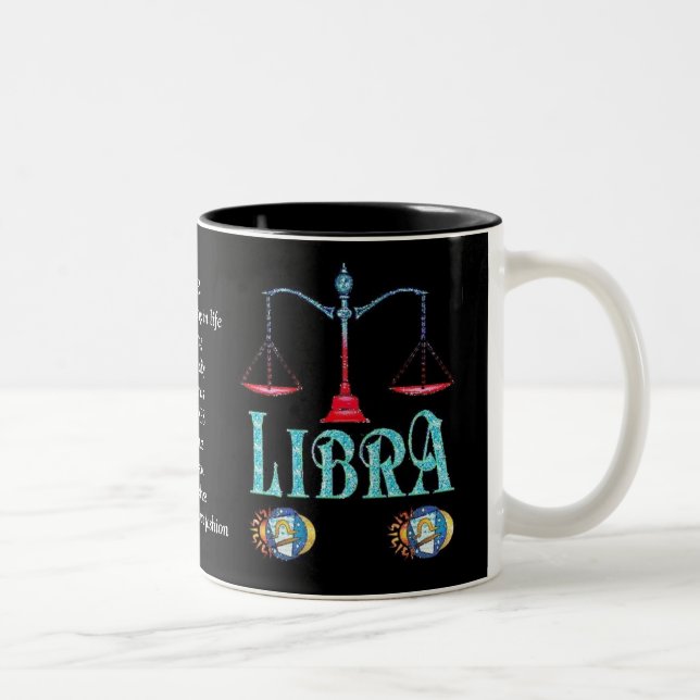 Libra Birth Sign Zodiac Tasse (Rechts)