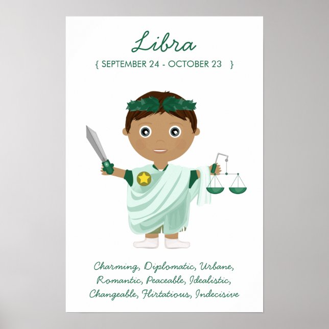 Libra - Boy Horoscope Poster (Vorne)
