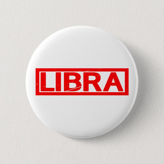 Libra-Briefmarke Button (Vorderseite)