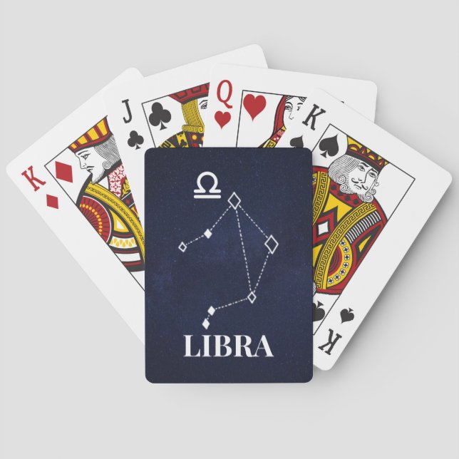Libra Constellation Classic Playing Cards Spielkarten (Rückseite)