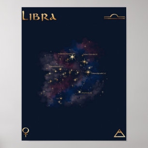 Libra Constellation - Einzigartiges Libra Lover Ge Poster