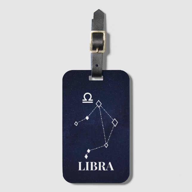 Libra Constellation Gepäckmarke Gepäckanhänger (Vorderseite Vertikal)