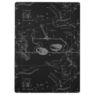 Libra Constellation Hevelius circa 1690 Klemmbrett