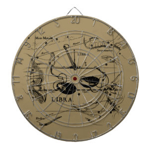 Libra Constellation Map Hevelius Dekor 1690 Dartscheibe