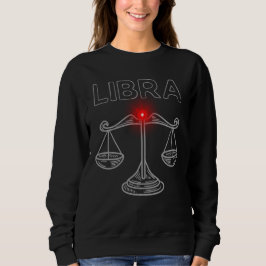 Libra Dark Astrology | Minimaler Okkulter Zodiakus Sweatshirt