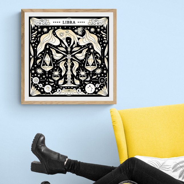 Libra: Der harmonische Stargazer Poster (Von Creator hochgeladen)