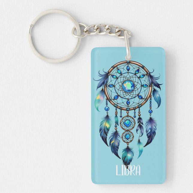 Libra Dreamcatcher Schlüsselanhänger (Vorderseite)