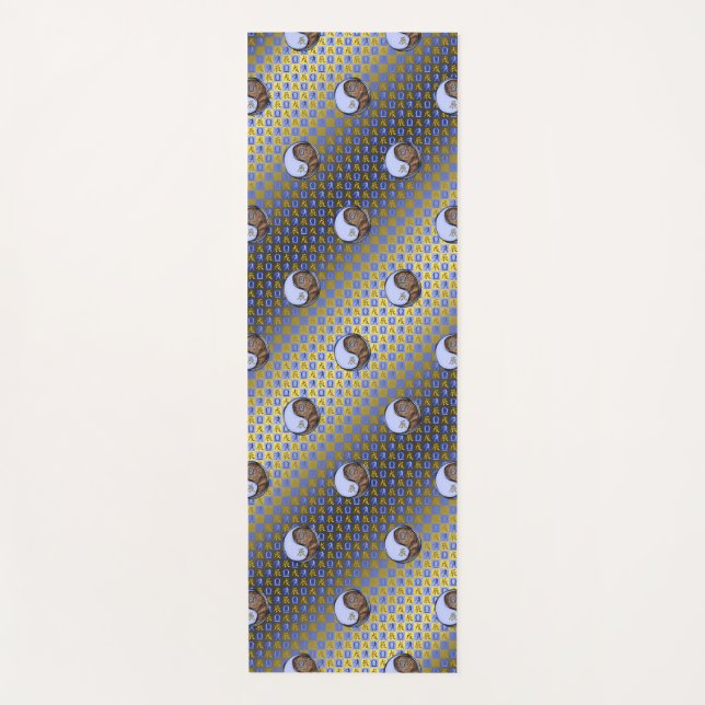 Libra & Earth Dragon Yogamatte (Vorderseite)