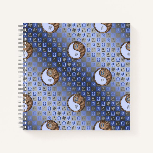 Libra & Earth Rabbit Spiral Notebook Notizbuch (Vorderseite)