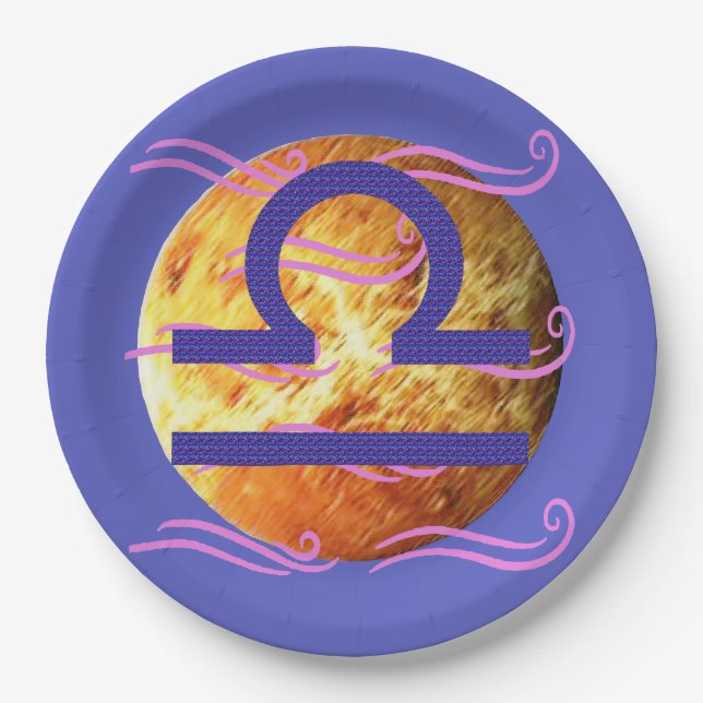 Libra-Esszimmerplatten Pappteller (Vorderseite)